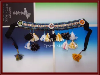 

ATS Tribal belly dance Tassel Belt strip Tribal fusion Belt BG22