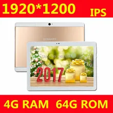 B109 3 Г Телефон Tablet PC 10 дюймов MTK8752 Окта основные 4 ГБ ОПЕРАТИВНОЙ ПАМЯТИ 64 ГБ ROM Android 6.0 1920*1200 GPS Двойная Камера 3 Г Телефон Планшет 10″