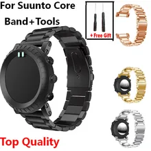 Браслет из нержавеющей стали для Suunto Core, сменный быстросъемный ремешок для часов Suunto Core Series, ремешок+ Инструменты