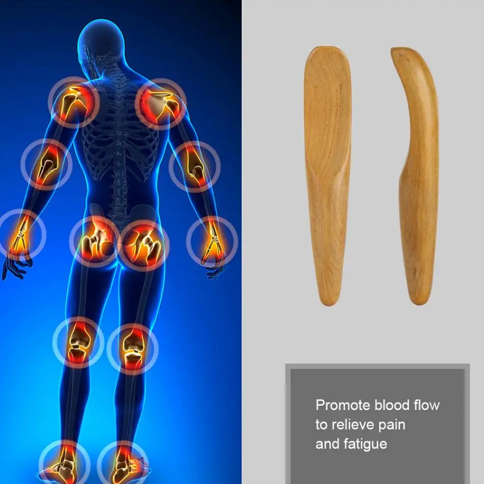 Ароматная деревянная Массажная палочка для точечного массажа спины меридианс Очищающая палочка Gua Sha против жира мини-Пальчиковый Массажер для акупунктуры