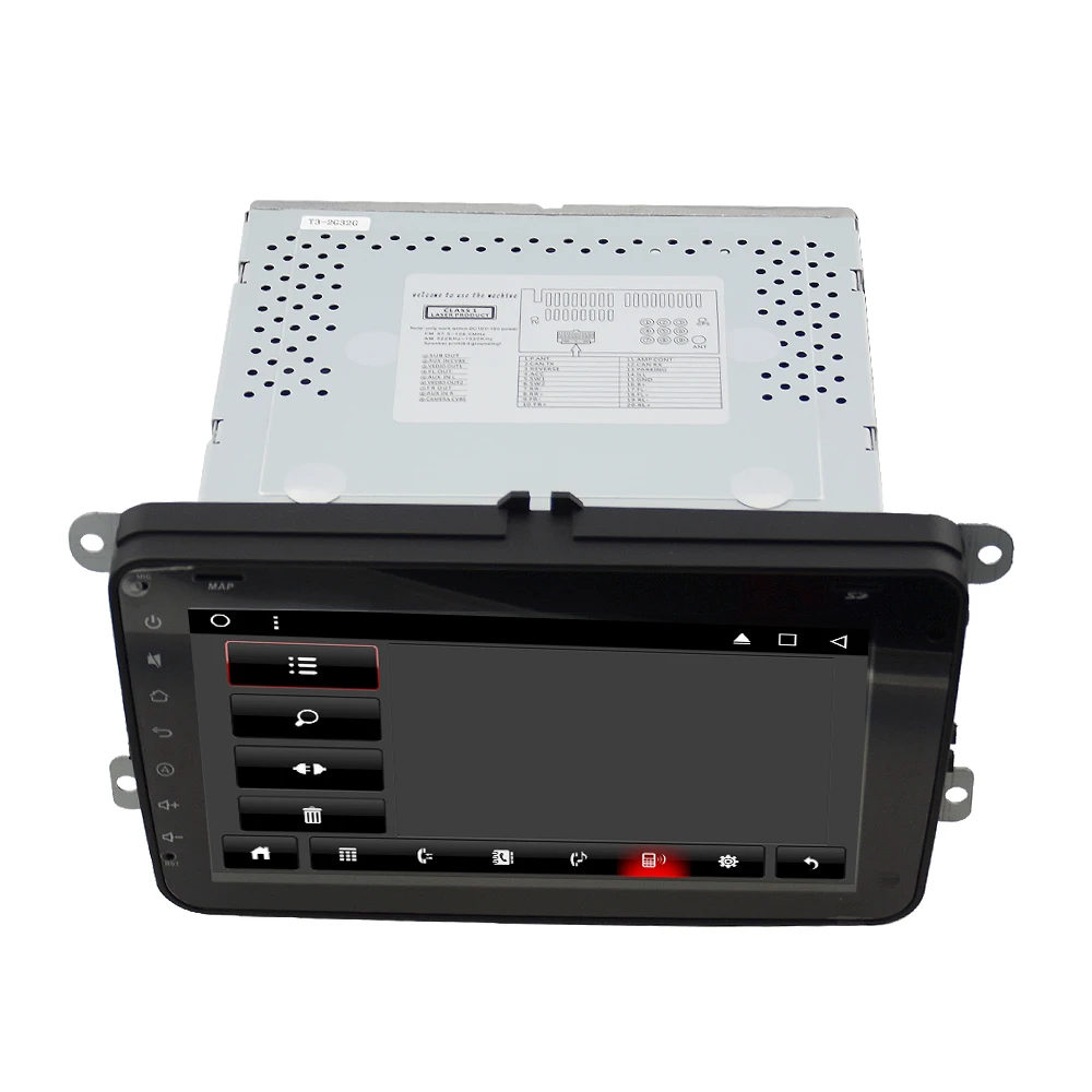  EKIY IPS DSP Android 8.1 Car Multimedia Player For VW Skoda Seat Head Unit with GPS Navi WIFI 2 Din