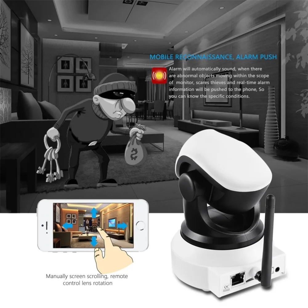 Sricam SP017 720PHD IP камера беспроводная ИК ночного видения NVR P2P детектор движения PanTilt