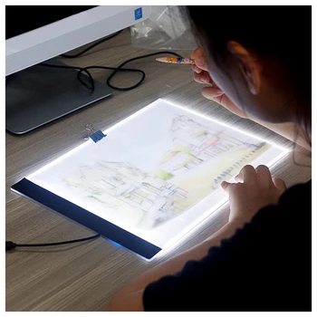 

GLymg Light Box 3.5mm A4 LED Light Tablet Pad USB Powered Portable Dimmable Brightness Diamond Painting Cross Stitch Tools