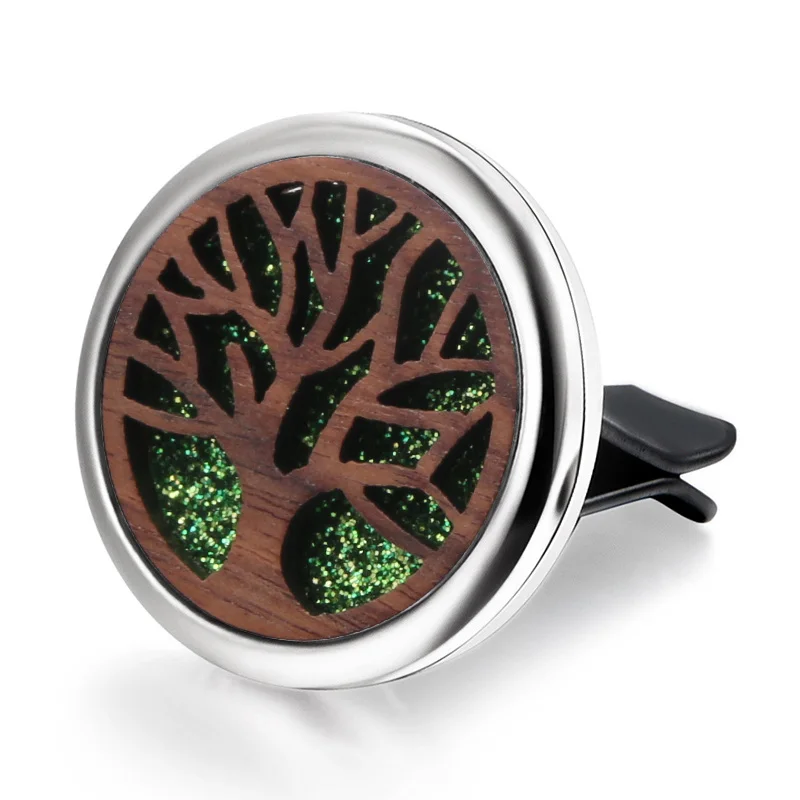 

Tree of Life Detachable wood Car Diffuser Freshener Perfume Essential Oil Diffuser Aromatherapy Car clip Locket Send mat