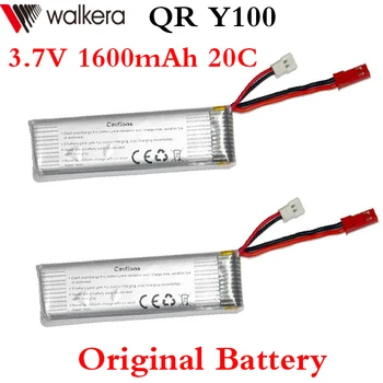 

2 Pieces/ lot Original 3.7V 1600mAh 20C Lipo battery for Walkera QR Y100 RC Aircraft Walkera QR Y100 Parts QR Y100-Z-15