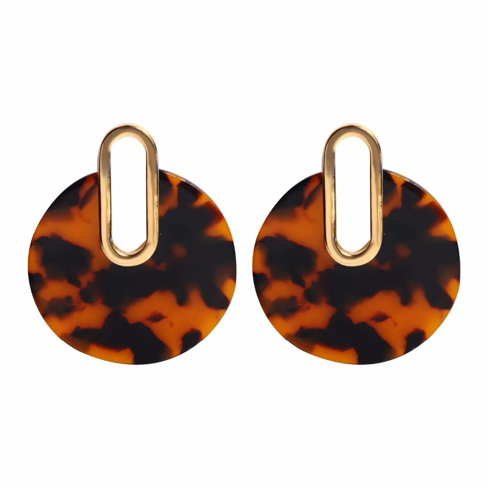 

Pastel Color Circle Donuts Small Light Circle Surgical Post Clear Acrylic Ice Silhouette Transparent Earrings