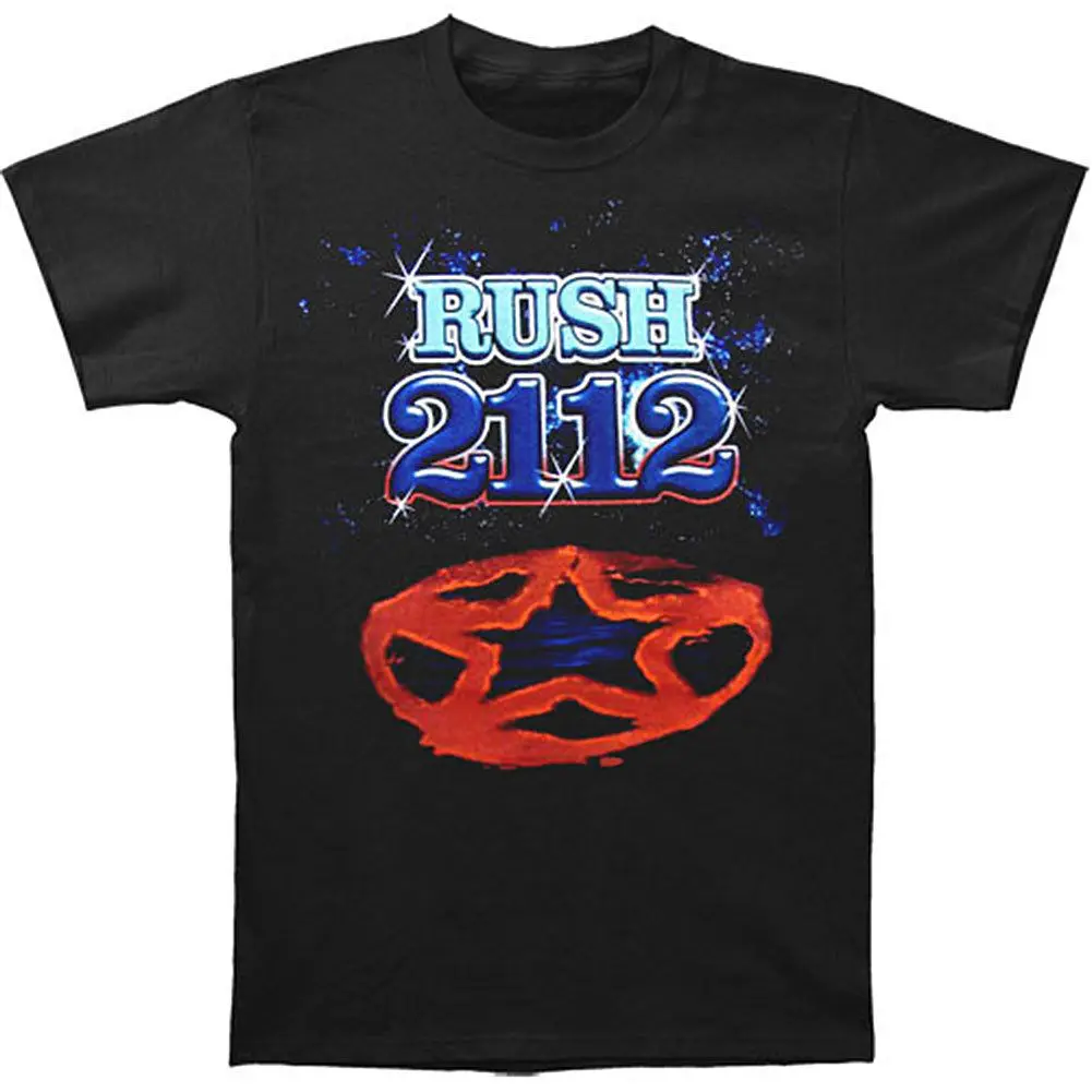 

Rush Men's 2112 Redux Tee T-shirt Black Good Quality Brand Cotton Shirt Summer Style Cool Shirts T Shirt Design Basic Top