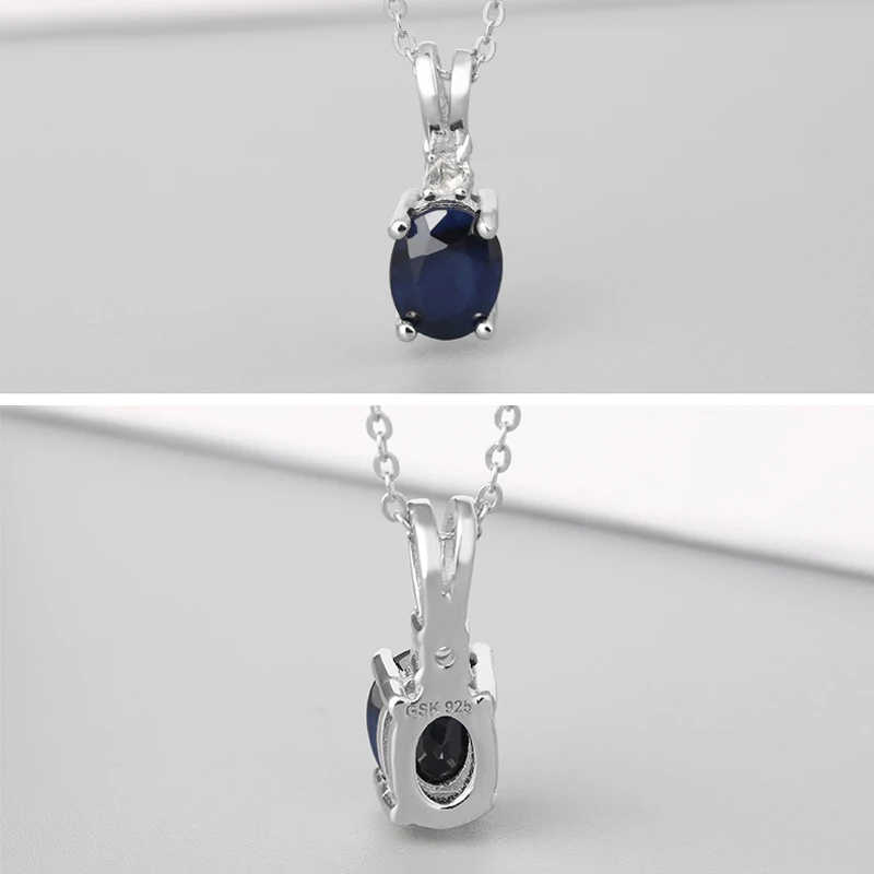 GemStoneKing Твердое Серебро 925 пробы набор украшений для женщин 3 88 Ct Овальный