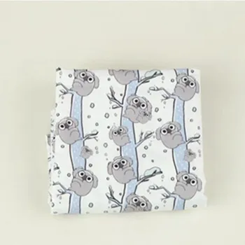 

half yard import plain cotton fabric with cartoon print , handmade DIY garment children cloth dress A726