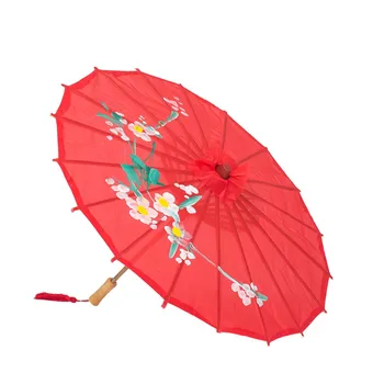 

Pretty 58cm Handmade Classical Oilpaper Umbrella Chinese art umbrella bamboo frame silk parasol Wedding Party Decoration props