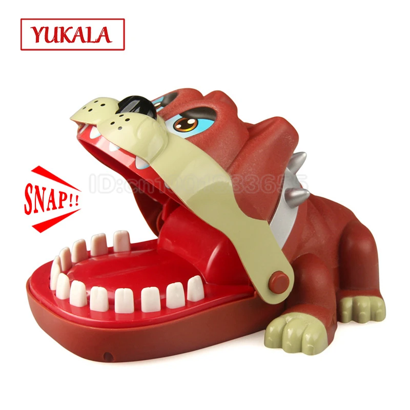 

New Joking Funny Cartoon Dog Mouth Dentist Bite Finger Novelty speed Family Game Toys Christmas Gift For Kids Children