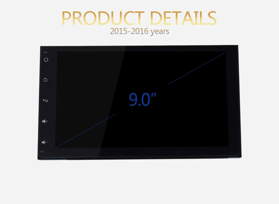 Discount KiriNavi 9.0" Touch Display Android 8.0 For Toyota Sienna 2015-2018 Car Radio Audio GPS Navigation Multimedia Play 3