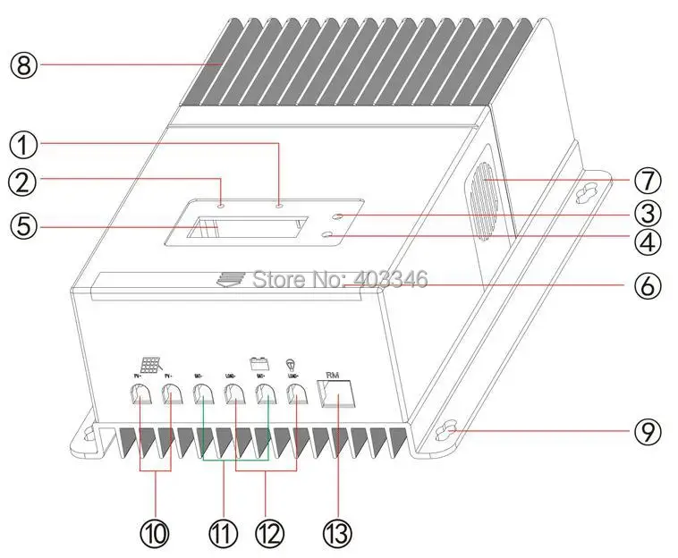 Контроллер заряда солнечной батареи 60A MPPT 12 В 24 в 48 в|solar charge controller|mppt solar controllercharge