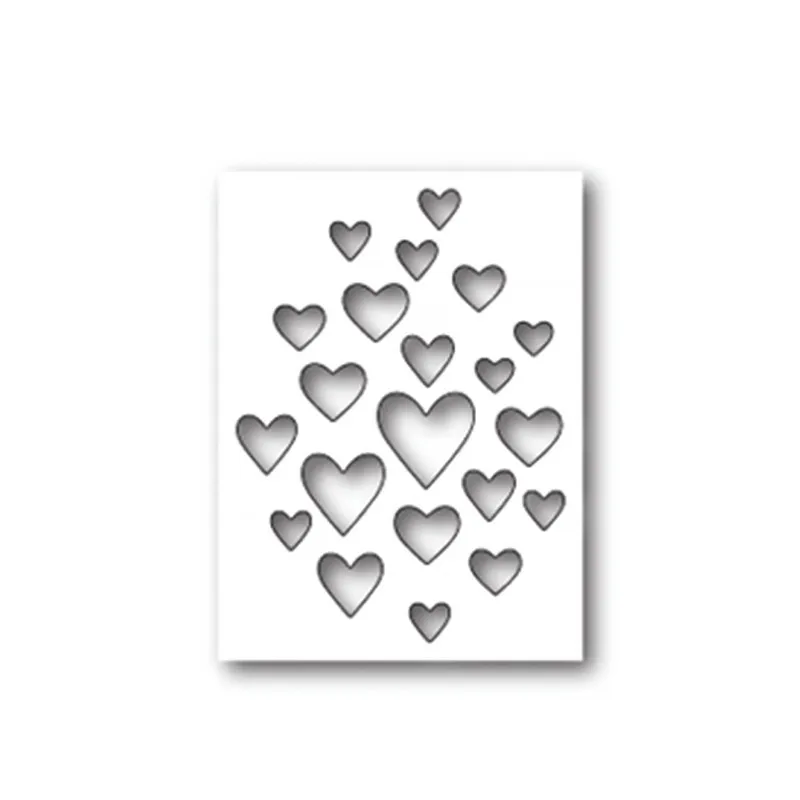 

DiyArts Heart Plate Cover Metal Cutting Die Frame Dies for Life DIY Scrapbooking Album Card Paper Crafts Diecuts Embossing