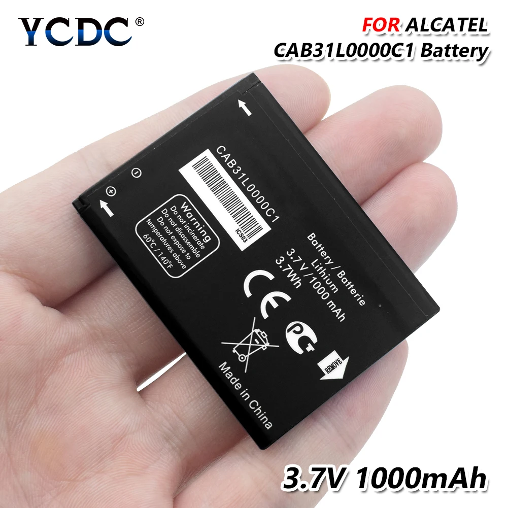 Аккумулятор CAB31L0000C1 3,7 V 1000mAh Для Alcatel A383G VF555 OT-3040 TCL I808 T66 аккумуляторная батарея для телефона высокая производительность