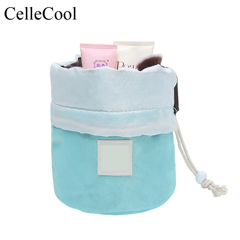 

Women Lazy Drawstring Cosmetic Bag Organizer Make Up Case Storage Pouch Toiletry Beauty Kit Fashion Travel Makeup Bag