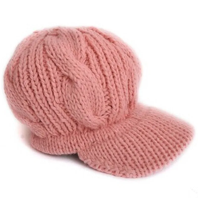 2017 New Autumn Winter Women's wool hat knitted cap Female Crochet Beanies Warm fashion Hats Thick Beanies Hats for Women