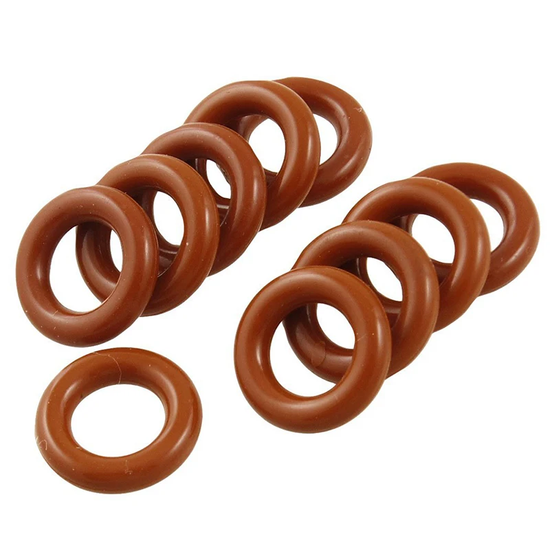 

Flexible sealing ring / O-ring, made of silicone, 8 x 14 x 3 mm, brick red, 10 pieces