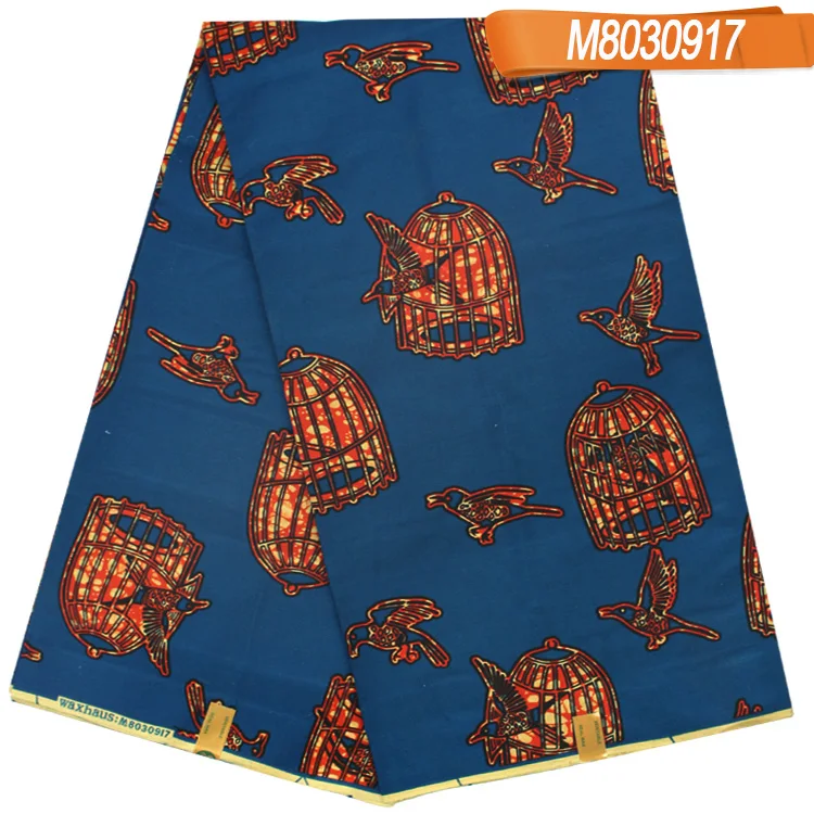 

2019 new arrival new design 100% cotton super wax veritable wax hollandais 6 yards M8030917