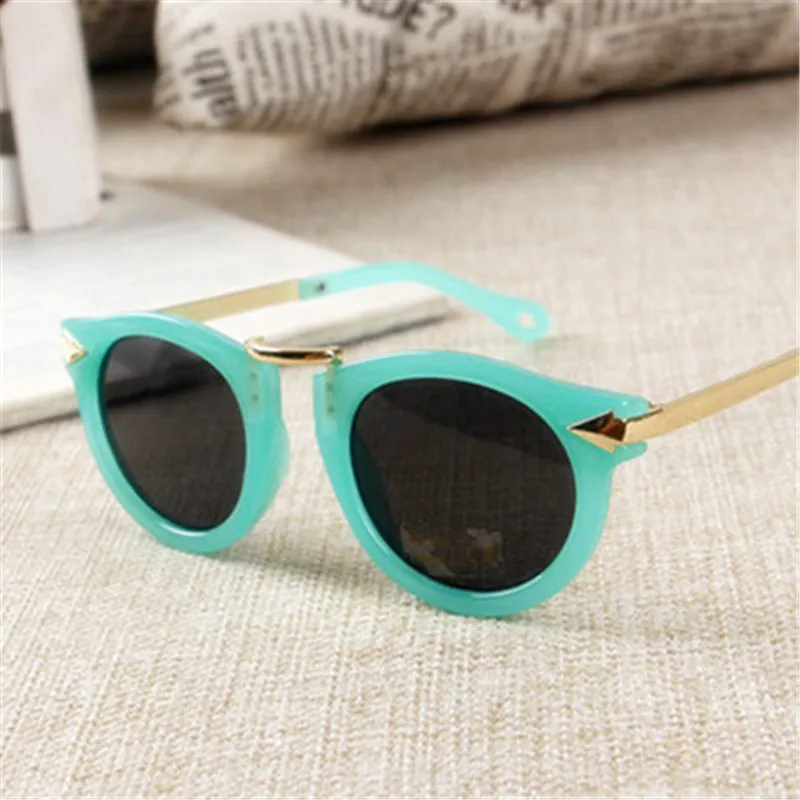 Beautyeye Baby Boys Girls Kids Sunglasses Vintage Round Sun Glasses Children Arrow Glass 100%UV Protection Oculos De Sol Gafas