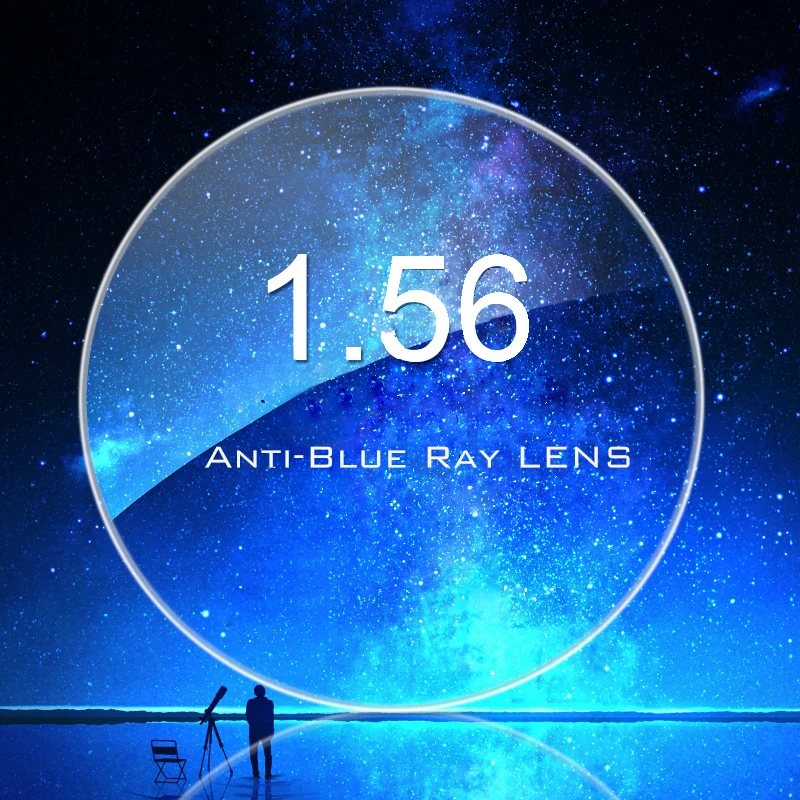 

1.56 Aspherical Anti Blue Rays Single Vision For Myopia / hyperopia 0.00-4.00 Degree