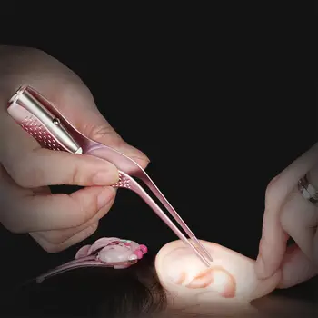 

Adeeing Children Kids Luminous Ear Wax Cleaner Tweezers Flashlight Earpick Earwax Remover Cleaning Ear Care Tool