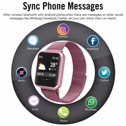 PARAXEN кровяное давление фитнес-трекер часы P68 цвет сердечного ритма для iOS Android женщин мужчин Смарт часы