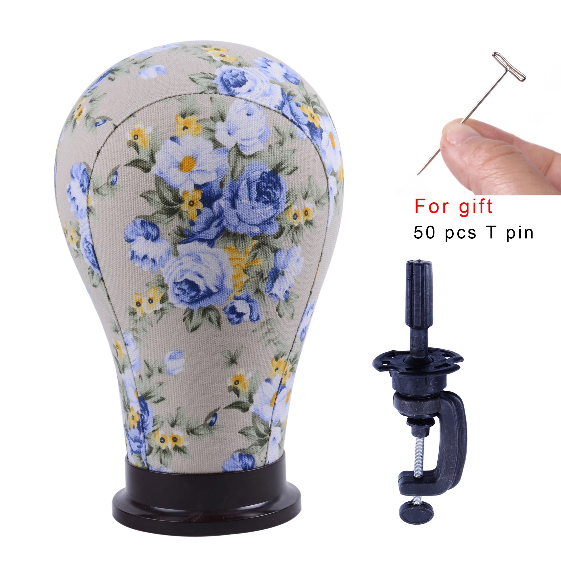 Wig Stand Wig Stand Holder Wig Storage Stand 21/22"/23"/24" pink/blue Canvas Block Head Training Mannequin Head Mannequin Manikin Wig Stand wig head stand