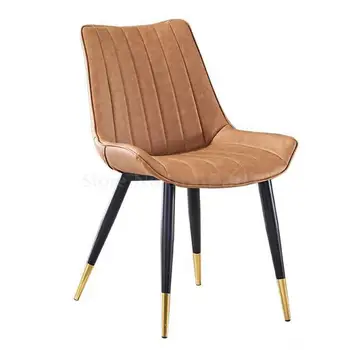 

Nordic Luxury Dining Chair Household Backrest Chair Modern Simple Net Red Cafe Dining Chair Hotel Tieyi Restaurant Chair