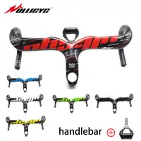 ULLICYC Merk Carbon Road Fietsstuur snelweg geïntegreerde Handvat Bars Carbon Road Stuur met stuurpen manillar YT340 + MBJ88