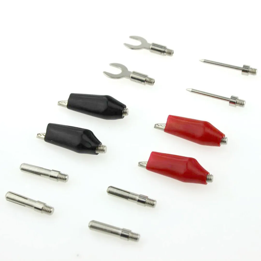 16pcs Multifunction Digital Multimeter Test Leads Probes Voltage Meter Cable Kit Copper Alligator Clip Accessories Set