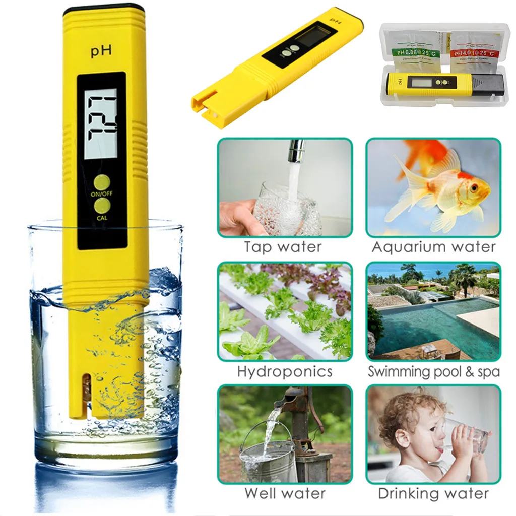 

PH meter TDS EC Meter Digital LCD Water Testing Tools Pen Purity Filter Hydroponic Portable PPM Water Quality Detector#es