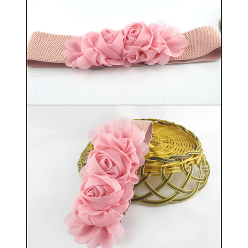 

New Women Lace Girdle Bands Ceinture Kawaii Style Elastic Wide Waist Belts Summer Dress Waistbelt Women Accessories Femme