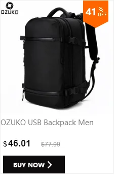 OZUKO USB рюкзак для мужчин Дорожная сумка мужская сумка для багажа бизнес рюкзак большой емкости водостойкий рюкзак для ноутбука с обувью