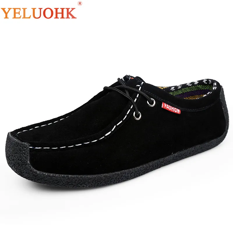 

39-50 Autumn Men Shoes Leather Big Size Cotton Lining Shoes Men Leather 2018 Comfortable Driving Shoes Rubber