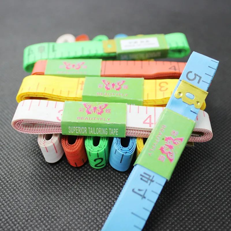 

Body Measuring Ruler Sewing Tailor Tape Measure Soft Flat 60 Inch 1.5M Sewing Ruler Meter Sewing Measuring Tape Free Shipping