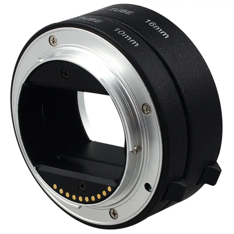 Черный металлический AF Автофокус Макро Удлинитель Набор 10 мм и 16 для Sony NEX e