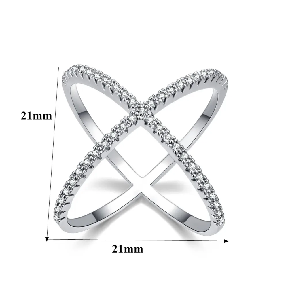 CiNily Created Cubic Zirconia Silver Plated Wholesale New Style for Women Jewelry Wedding Engagement Ring Size 6-9 NJ11095