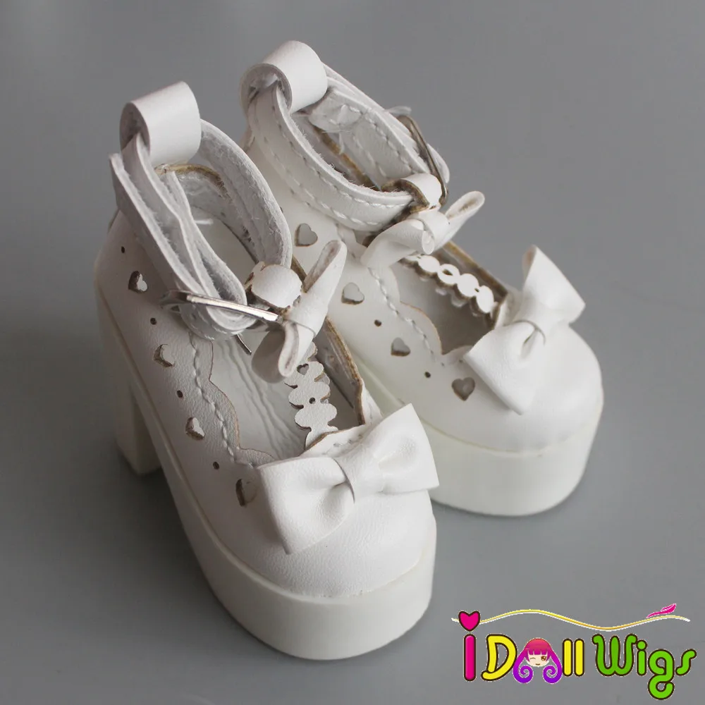 1 пара 1/3 SD/BJD кукольные туфли черно белые на высоком каблуке для BJD кукол|Куклы| |