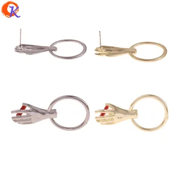 

Cordial Design 50Pcs 26*41MM Jewelry Accessories/Earring Stud/Palm Shape/DIY Parts/Jewelry Making/Hand Made/Earring Findings