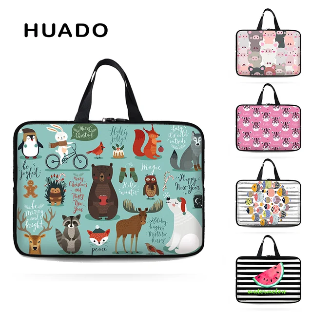 Cute pattern notebook bag 14"17.3"15.6 portable laptop handbag for