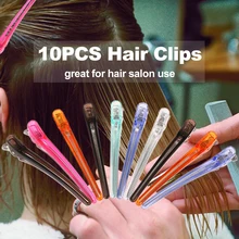 10 шт. заколки для волос модный макияж для волос клипсы Утконос противоскользящие для салона-парикмахерской инструмент для парикмахерских макияж для волос клипсы