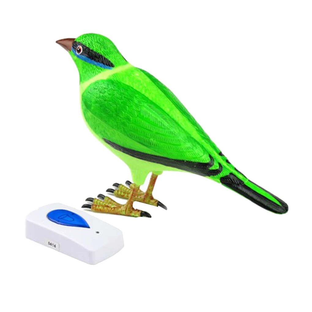 Уникальный дизайн беспроводной цифровой колокольчик ясное моделирование птица звук дома дистанционное управление дверной Звонок - Цвет: NO.1