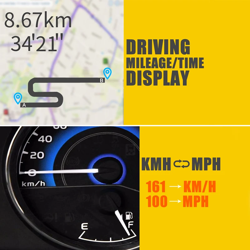 3 дюймов ABS+ PC бленда для объектива в gps Скорость ometer более Скорость сигнализации Универсальный циферблат головы цифровой дисплей постоянного тока, характеристики 5В 30-60mA для всех транспортных средств