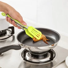 Кухонный инструмент антипригарные кухонные щипцы барбекю щипцы для барбекю из нержавеющей стали пицца хлеб стейк Тонг кухонный инструмент зажим случайный цвет