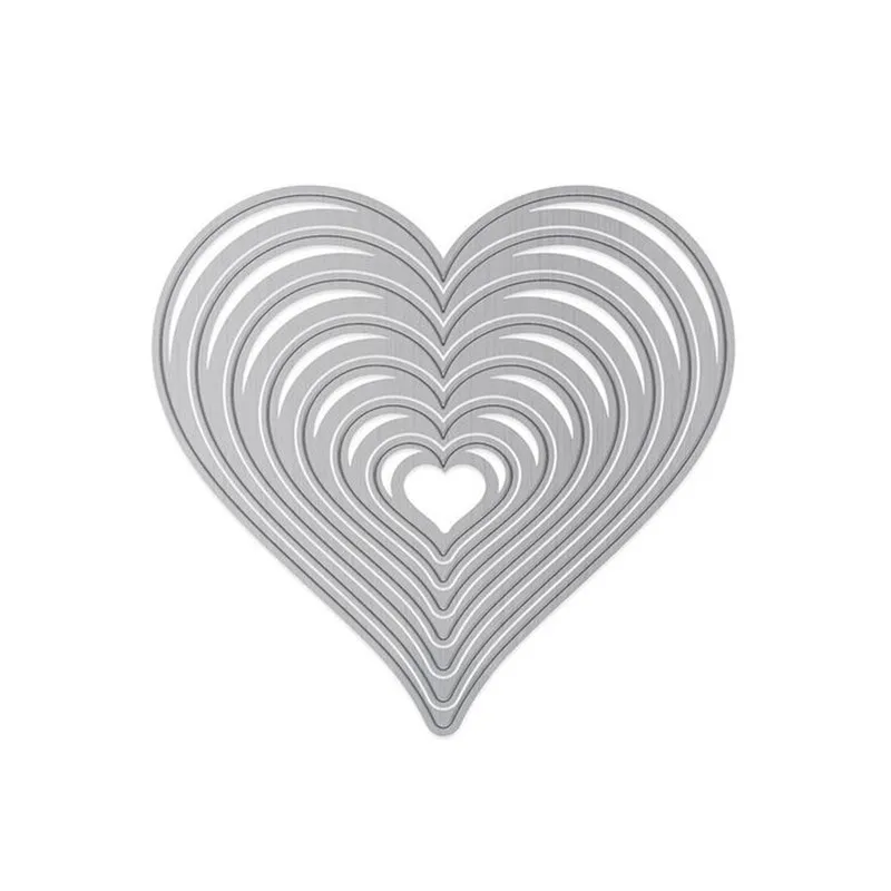

DiyArts Heart Love Metal Cutting Dies Decorative Embossing Scrapbooking Craft Card Stencil Template New Album Cuts
