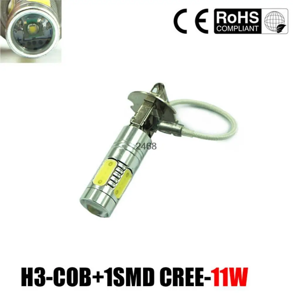 

Super Bright White H3 11W High Power For Fog Driving DRL LED Light Bulb Lamp