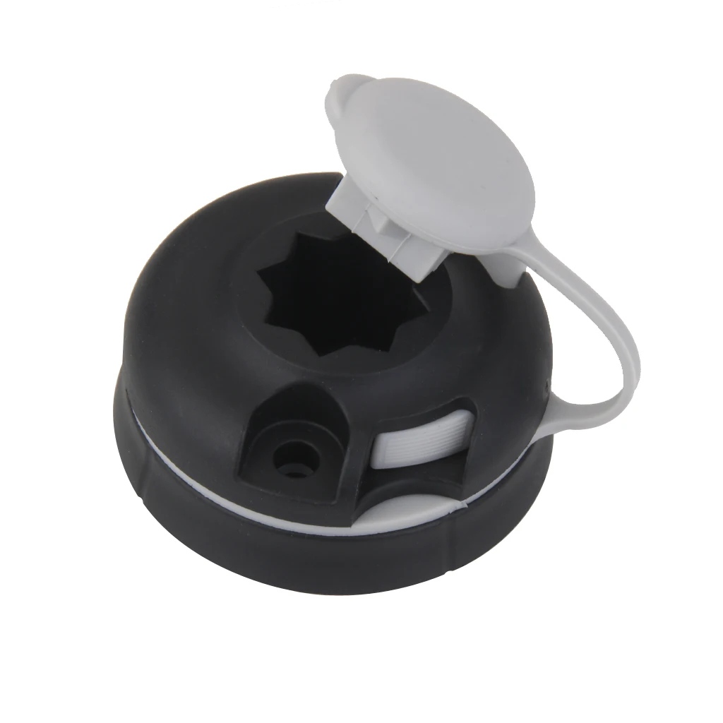 Durable Black PP Plastic Kayak Boat Sea Fishing Rod Holder Round Mount Base Great Fishing Tackle Kit Accessory for Sportsman