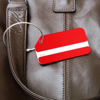 

2019 New Stainless steel ring camping luggage tag boarding metal luggage aircraft consignment elevator outdoor tools