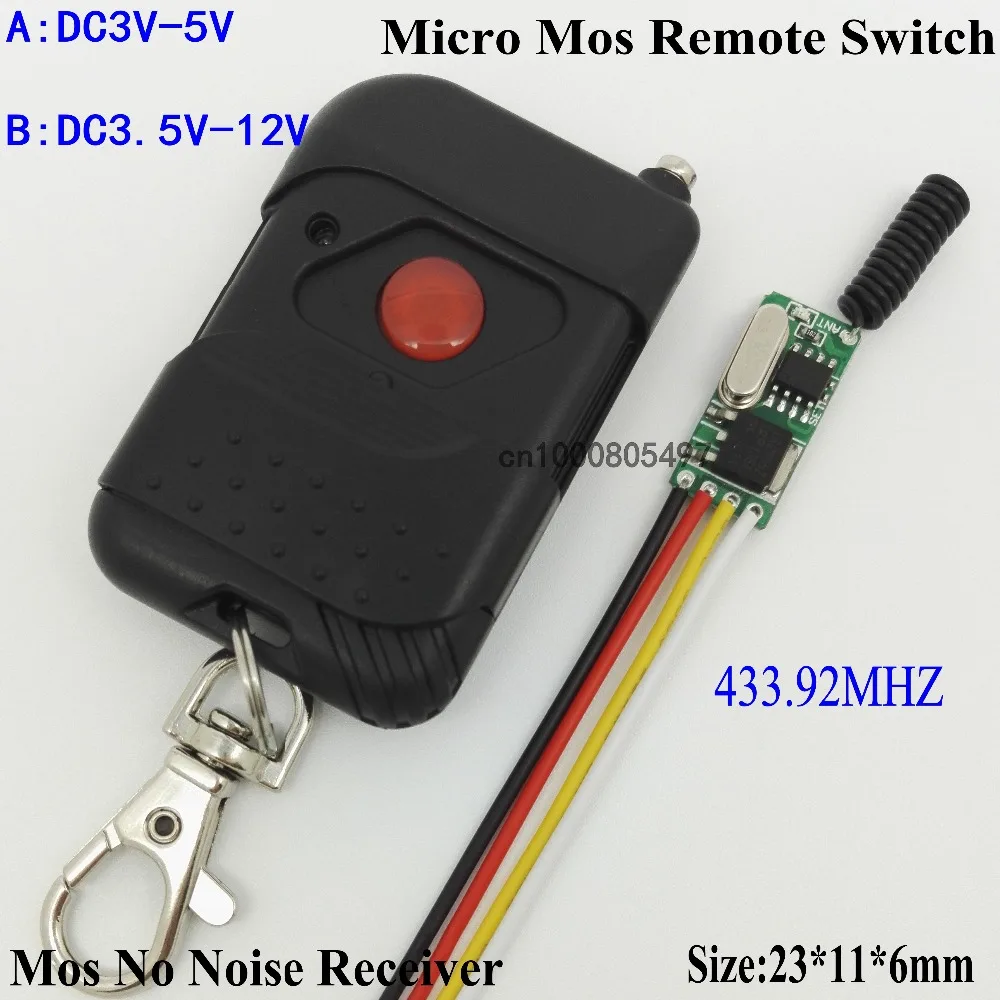 Portable AAA Lithium Battery Supply Mini Remote Switch Low Power